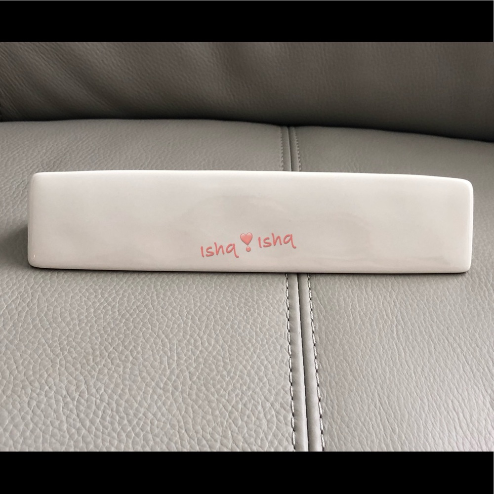 RAE DUNN LL START WITH YES Desk Plaque Paperweight - Picture 2 of 5